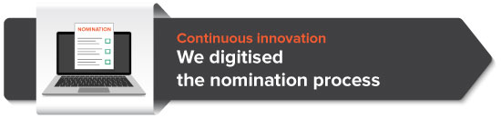 We digitised the nomination process 