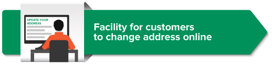 Facility for customers to change address online rolled out