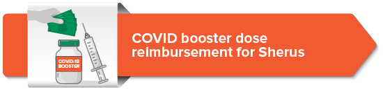 COVID booster dose reimbursement for Sherus