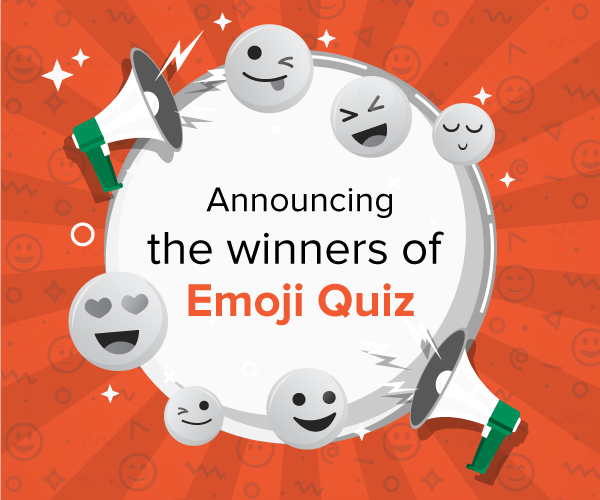 Announcing the winners of Emoji Quiz