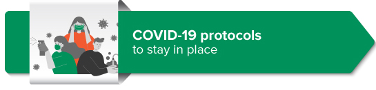 COVID-19 protocols to stay in place