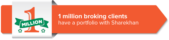 1 million broking clients have a portfolio with Sharekhan 