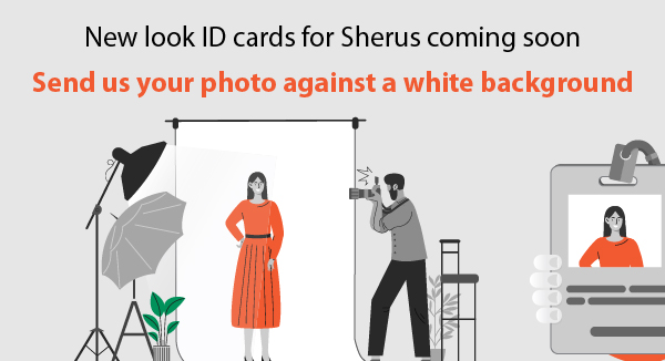 New look ID cards for Sherus coming soon
          Send us your photo against a white background