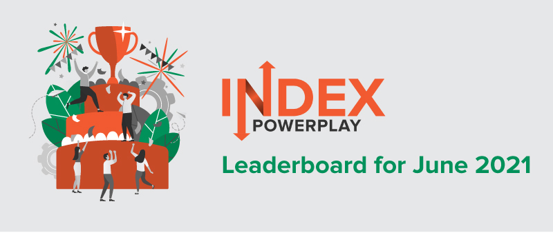 Index powerplay Lederboard June 2021