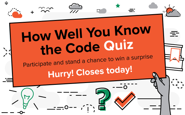 How Well You Know the Code Quiz Participate and stand a chance to win a surprise