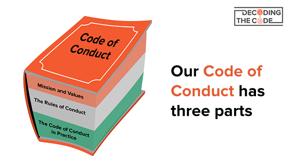 The Code of Conduct has three parts