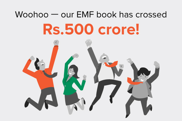 Woohoo -- our EMF book has crossed Rs.500 crore!